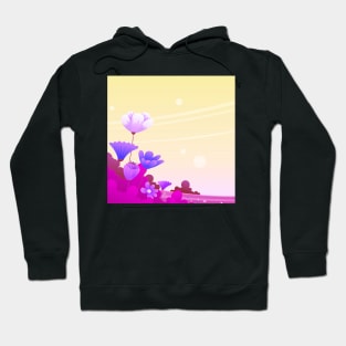 Purple Flower Art Hoodie